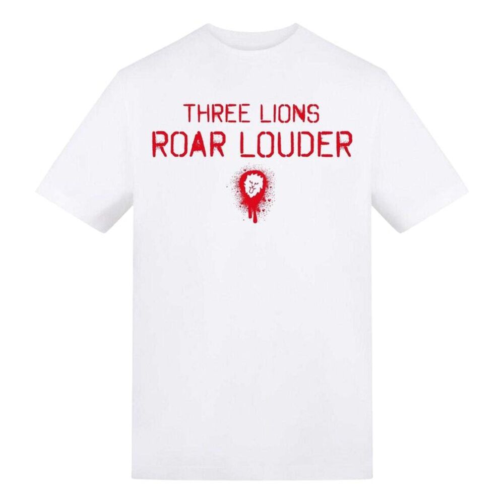 England Unisex Adult Graphic Print Regular T-Shirt / White